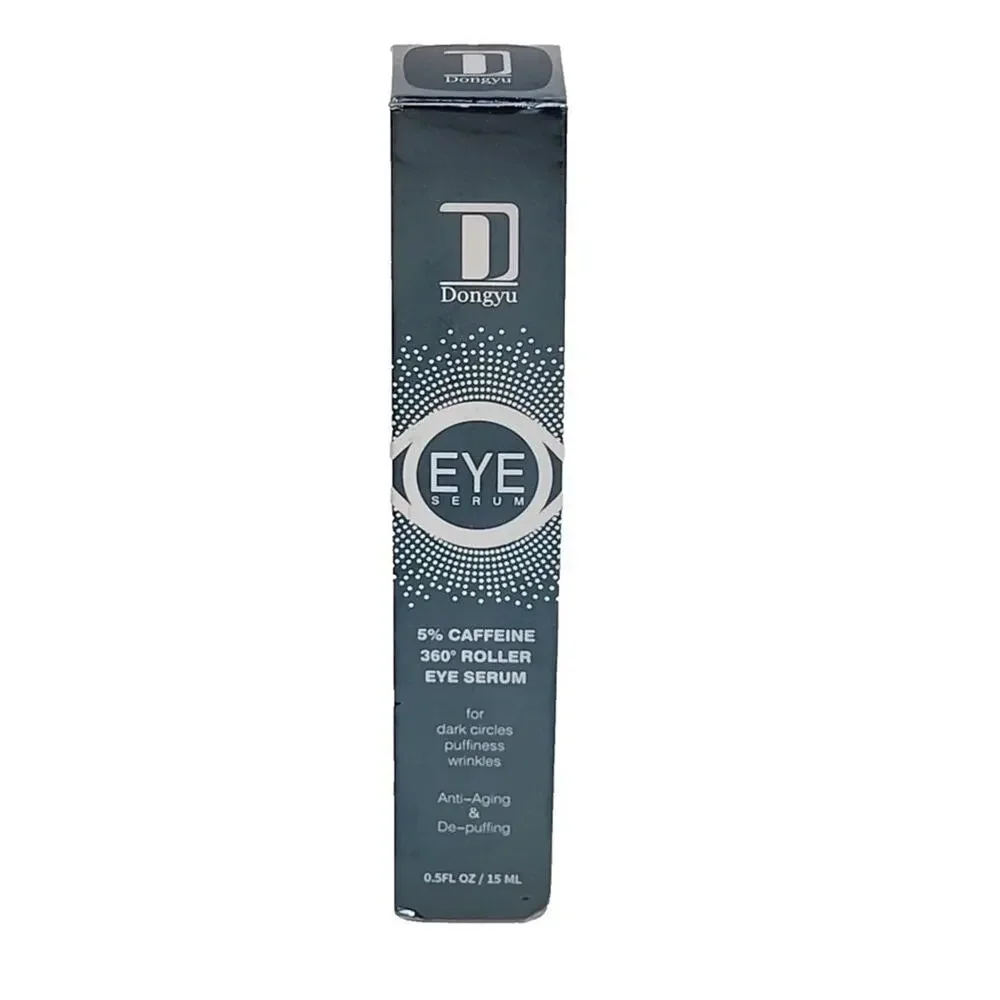 Dongyu 2 Pack 5% Caffeine Eye Serum Roller Cream for Dark Circles NIB Sealed‎